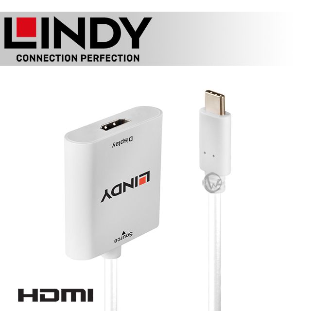 LINDY 林帝   主動式 USB3.1 Type-C to HDMI2.0 4K/60Hz HDR 轉接器 (43276)