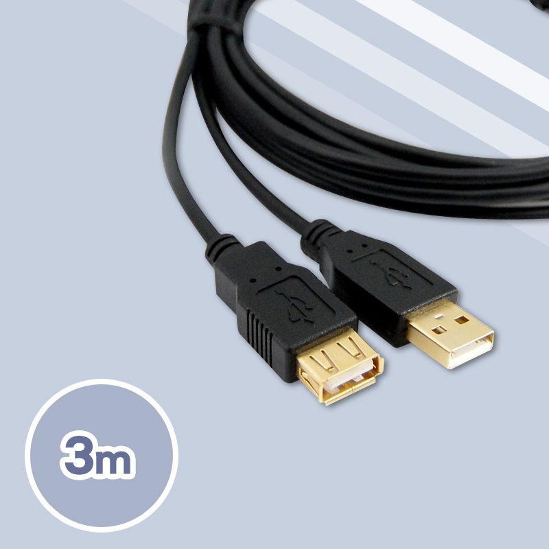 Cable 凱堡  USB2.0高速傳輸線A公-A母 3M