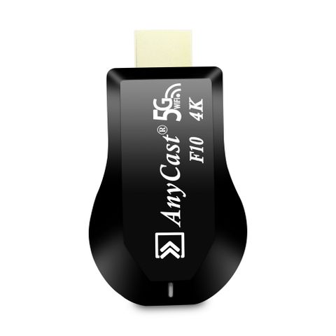 【第十代F10四核心】AnyCast-4K款 雙頻5G全自動無線影音電視棒(送4大好禮)