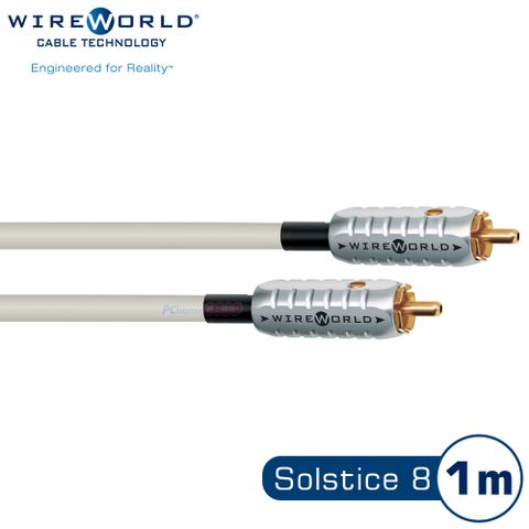 美國影音線材大廠 台灣製造精品WIREWORLD Solstice 8 RCA 音源線 - 1MRCA-RCA