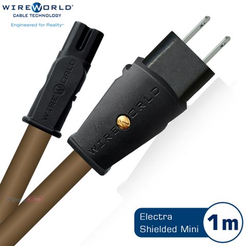 國際級線材大廠 台灣製造品質保證WIREWORLD Electra Shielded Mini 8字頭電源線 - 1mPower Conditioning Cord