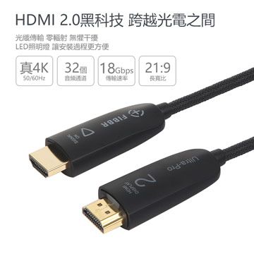 菲伯爾FIBBR Ultra Pro 光纖HDMI連接線 1M