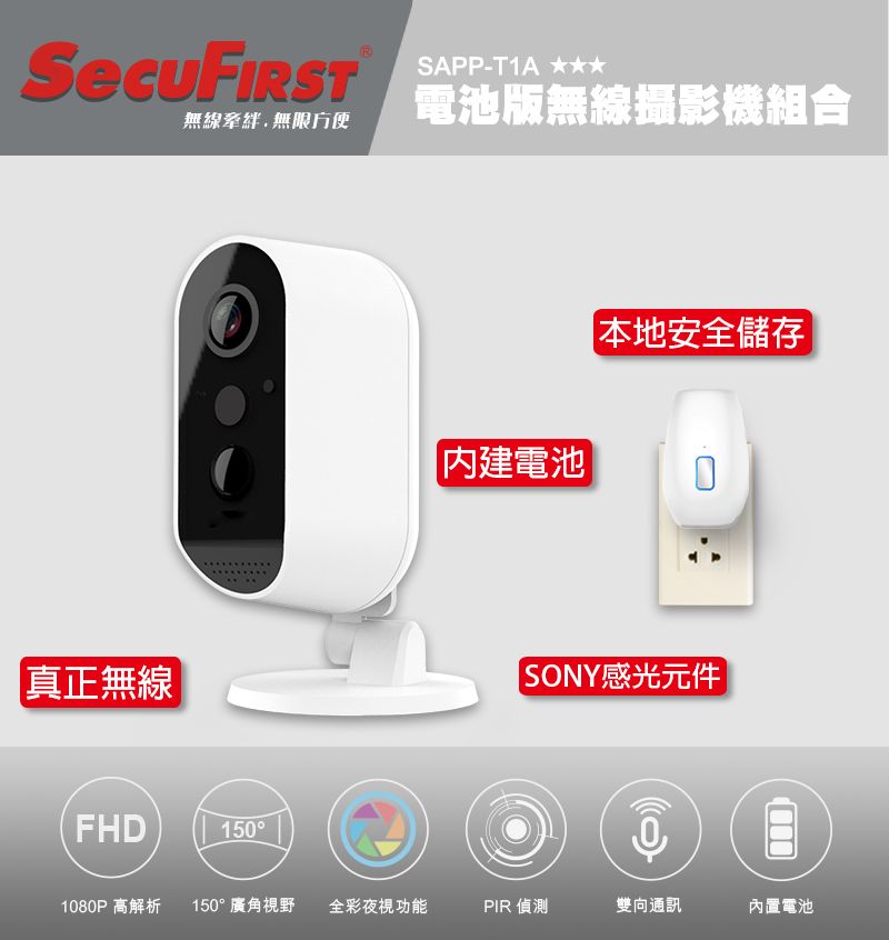 SecuFirst 移動式無線遠端監控攝影機SAPP-T1A - PChome 24h購物