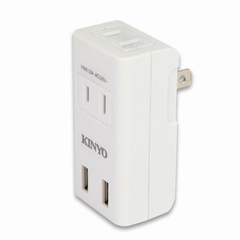 KINYO 2USB+2插分接插座 UR-0567(兩入裝)