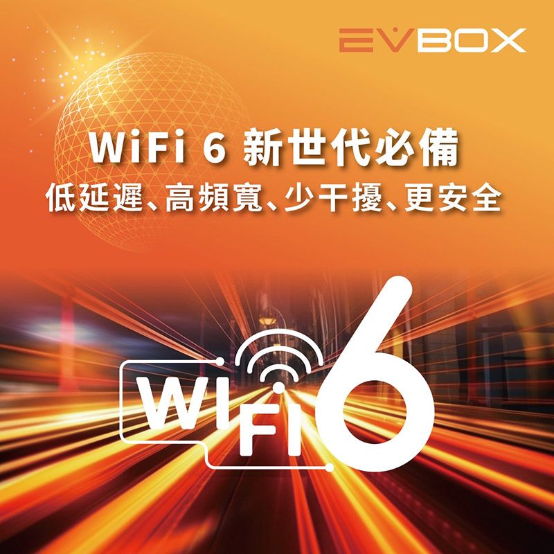 EVBOXWiFi 6新世代必備低延遲高頻寬少干擾更安全W