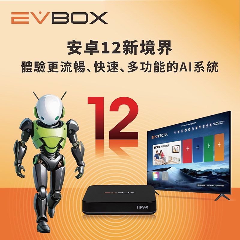 EVBOX安卓12新境界體驗更流暢快速、多功能的AI系統12EVBOX
