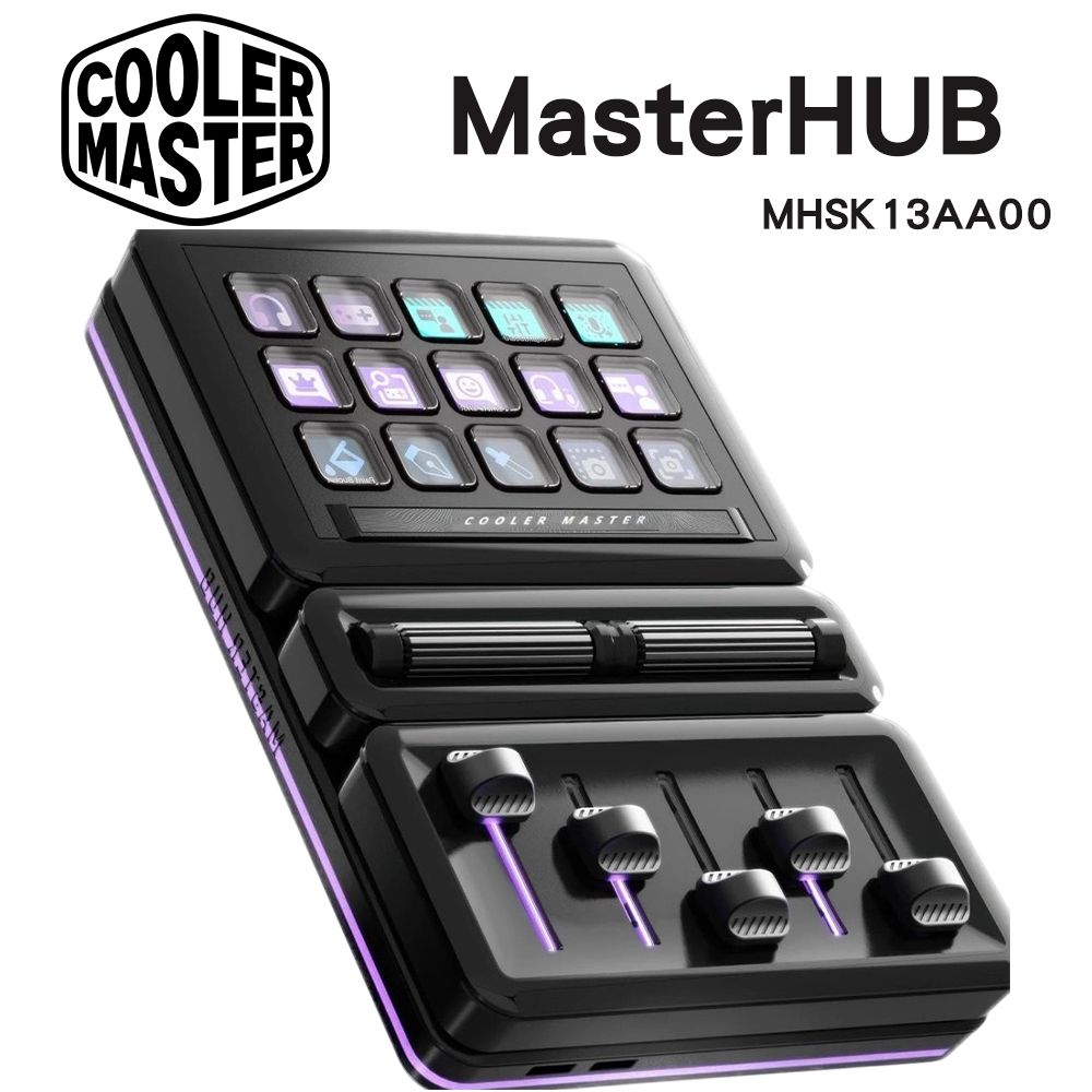 Cooler Master 酷碼 Cooler Master MasterHUB 專屬創作者控制神器 MHSK13AA00