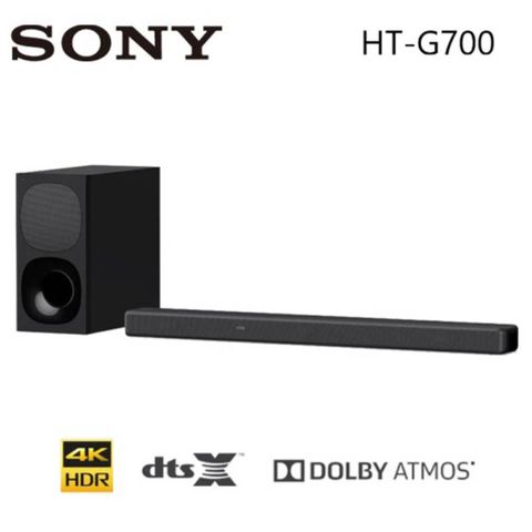 拆封福利品SONY 索尼 HT-G700 3.1聲道 聲霸 無線低音家庭劇院
