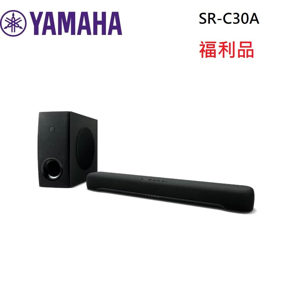 YAMAHA 山葉 (福利品)  SR-C30A 家庭劇院 SoundBar (含重低音)