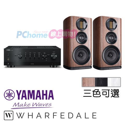 YAMAHA 山葉 串流綜合擴大機 R-N800A+Wharfedale 書架喇叭 EVO 4.2