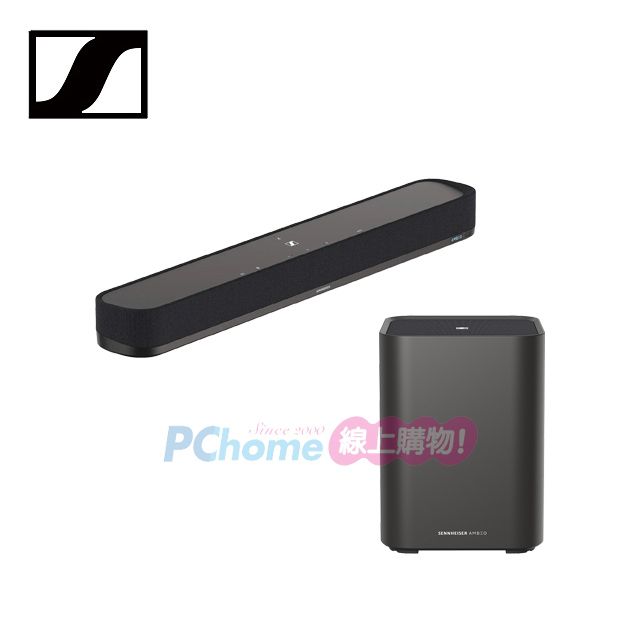 SENNHEISER 森海塞爾 聲海賽爾 聲霸重低音劇院組 AMBEO Soundbar Mini+AMBEO SUB