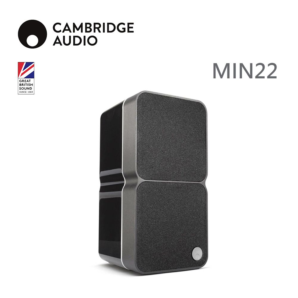 Cambridge Audio 英國  MINX MIN22超輕巧式衛星喇叭【鋼琴黑】