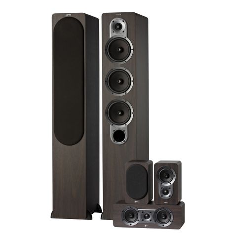 JAMO S428 HCS3 家庭劇院 五聲道喇叭組(木色)