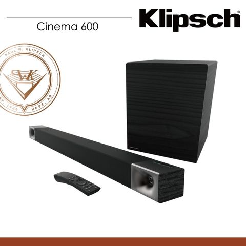 【Klipsch】 Cinema 600 Soundbar 3.1聲道號角Soundbar 無線超低音聲霸 家庭劇院組