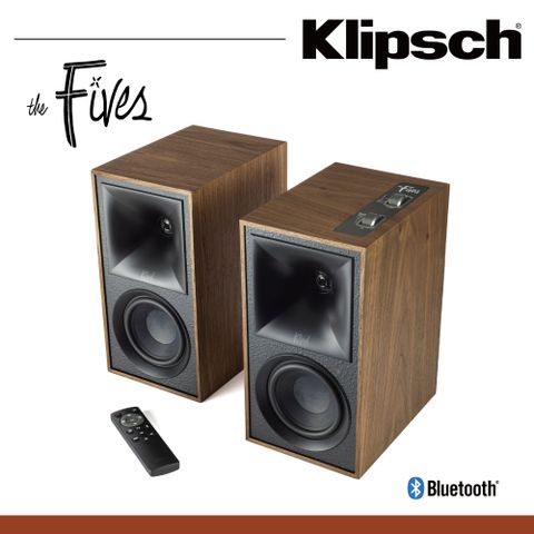 【Klipsch】The Fives - Walnut 二聲道主動式木製音箱喇叭