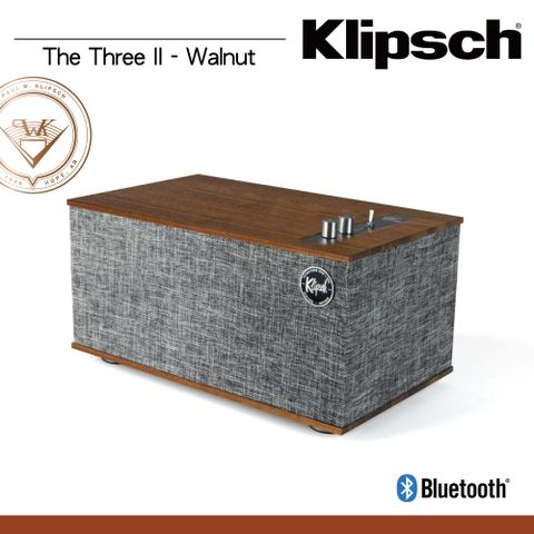 【Klipsch】 The Three II - Walnut 「內建唱頭放大 可連接黑膠唱盤」