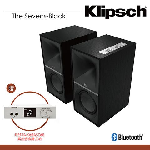 【美國Klipsch】The Sevens 主動式喇叭+【FIESTA】 數位混音機