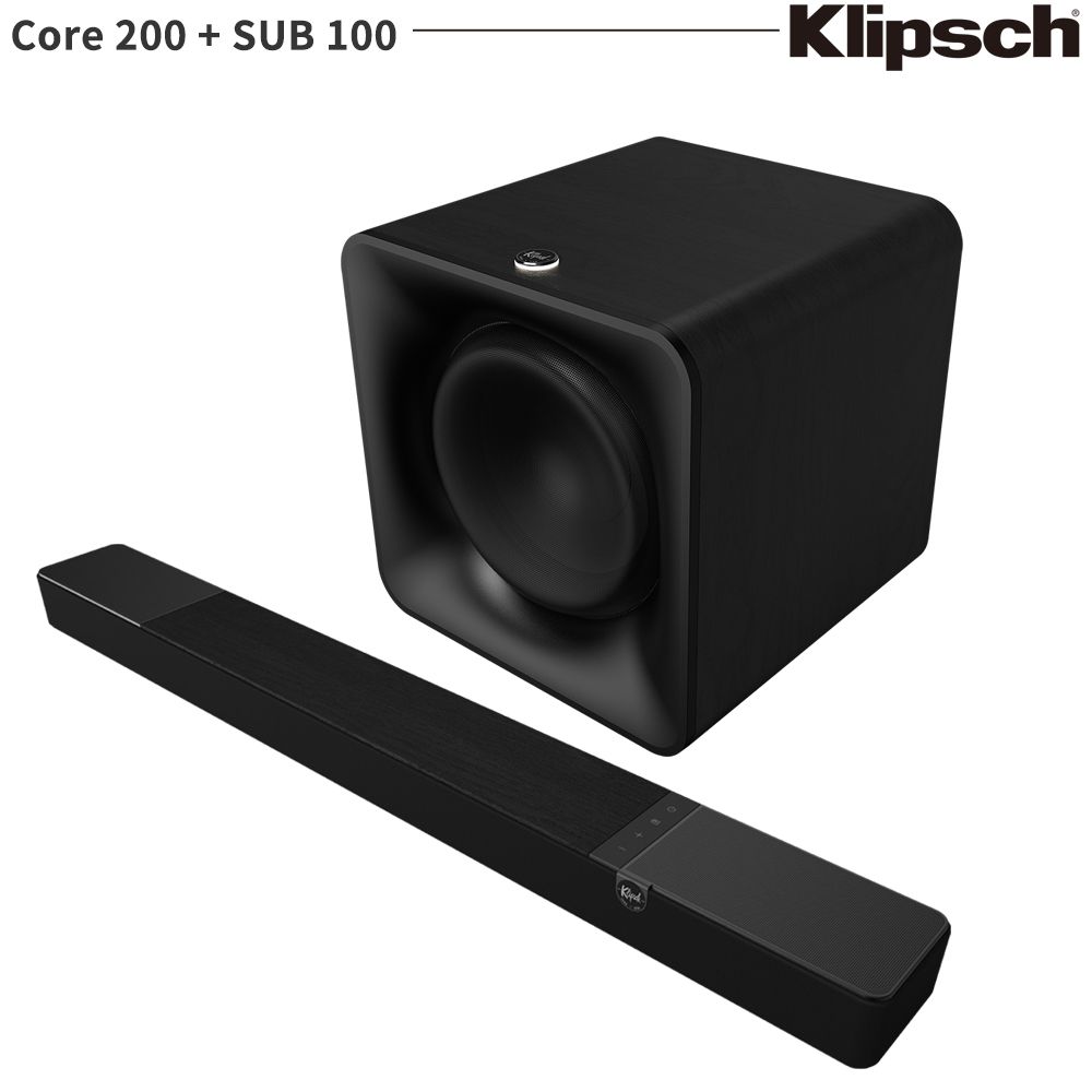 Klipsch 古力奇   Flexus Core 200 Soundbar+SUB 100 主動式超低音喇叭