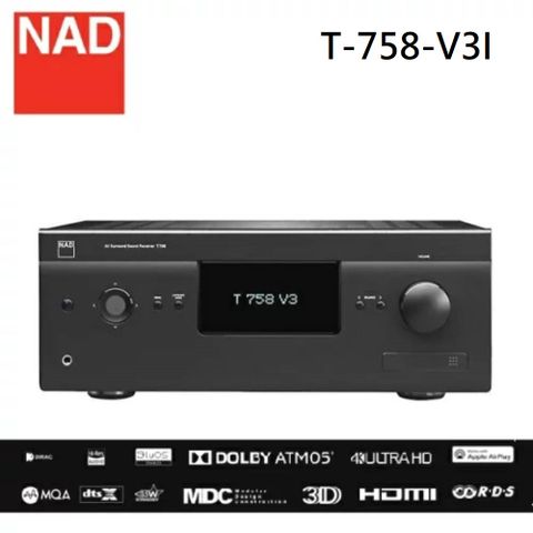 NAD 英國  T-758-V3I 全景聲環繞擴大機