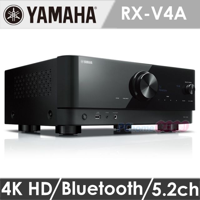 山葉YAMAHA RX-V4A 5.2聲道AV環繞擴大機- PChome 24h購物