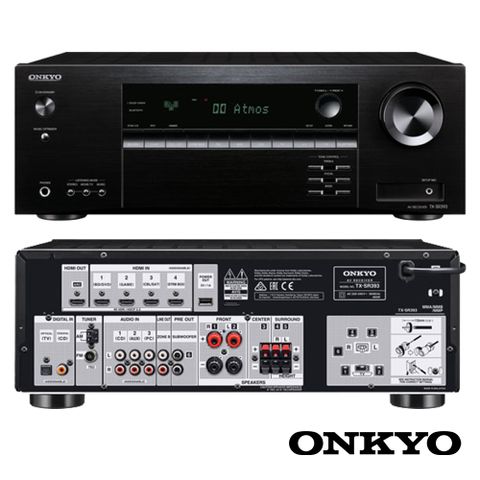 ONKYO 5.2聲道網路影音環繞擴大機TX-SR393(釪環公司貨)