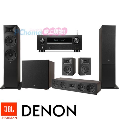 DENON AVR-X2800H 環繞擴大機+JBL STAGE 260F+245C+240B+220P 家庭劇院組