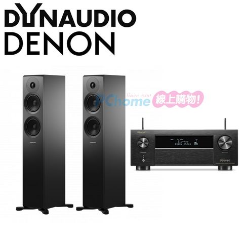 DENON 日本製 AVR-X4800H 環繞擴大機+Dynaudio New Emit 30 落地喇叭