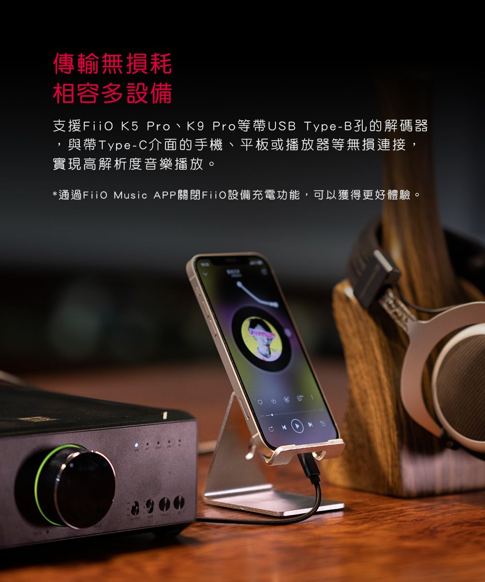 FiiO LD-TC1 USB Type-B轉Type-C轉接線- PChome 24h購物