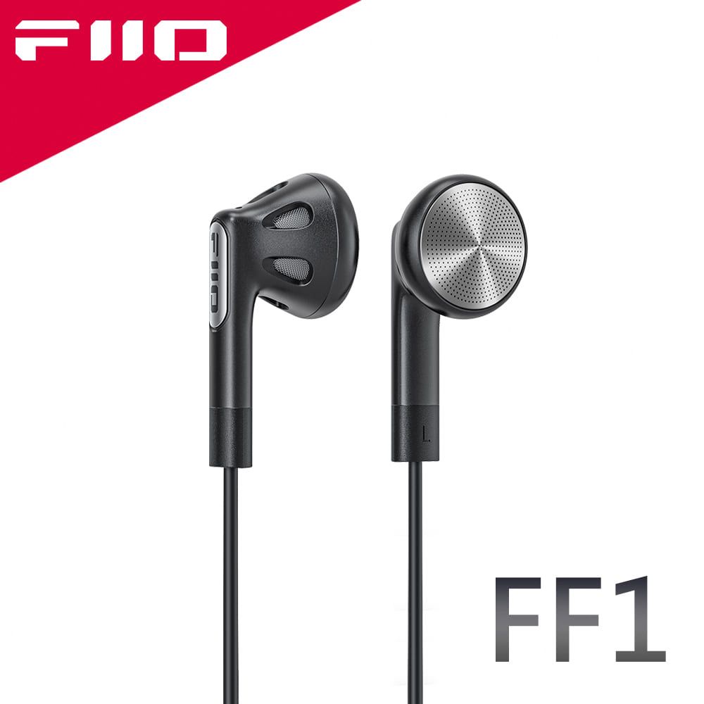 FiiO FF1 可換線鍍鈹振膜平頭塞耳機-黑色款