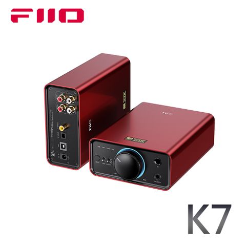 FiiO K7 桌上型耳機功率擴大機-紅色款