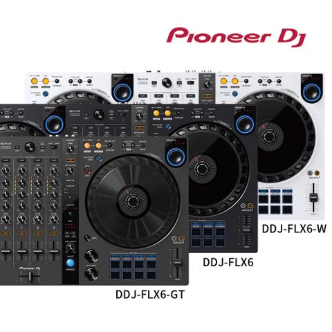【Pioneer DJ】DDJ-FLX6 雙軟體四軌控制器-石墨黑
