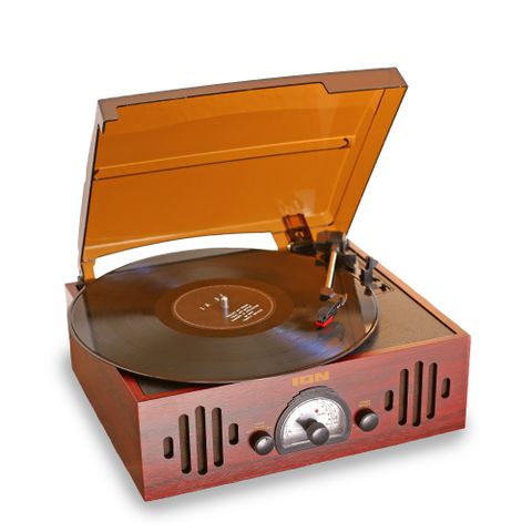 ION Audio Trio LP neo 3合1復古箱式黑膠唱機/ AM/FM收音機