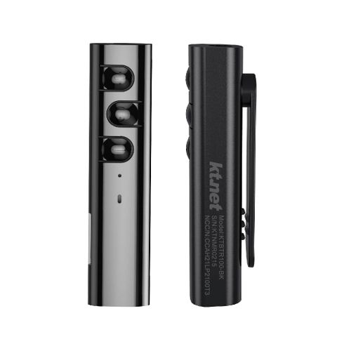 KTNET BTR100 藍牙5.1領夾式插卡接收器 黑