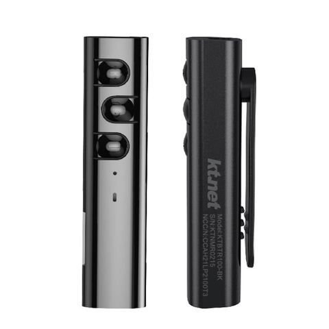 KTNET BTR100 藍牙5.1領夾式插卡接收器-黑