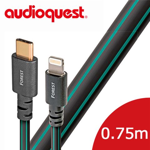 美國線聖 Audioquest USB-Digital Audio FOREST 傳輸線 0.75M (Lighting↔Type C)