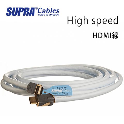 SUPRA Cables 瑞典 supra 線材 High speed HDMI線/冰藍色/12M/公司貨