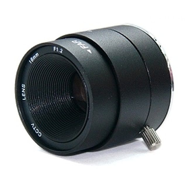  監視器攝影機 手動光圈 16mm/F1.2 鏡頭 CCTV 監視器鏡頭 CS Mount CS鏡頭 CS接口攝像機 DVR監控用品