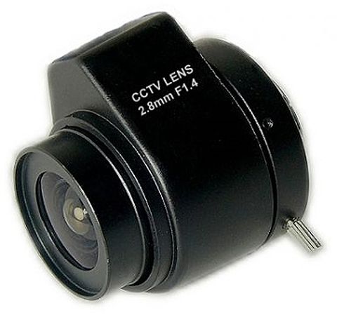 監視器材攝影機DC自動光圈2.8mm鏡頭 CCTV監視器鏡頭 CS Mount CS鏡頭 CS接口攝像機 DVR監控用品