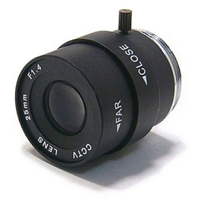 監視器攝影機 手動光圈25mm/F1.4 鏡頭 CCTV 監視器鏡頭 CS Mount CS鏡頭 CS接口攝像機 DVR監控用品
