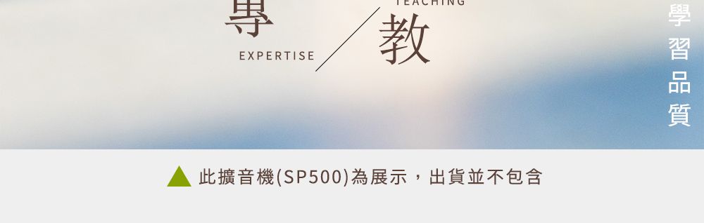 EXPERTISE教此擴音機(SP500)為展示,出貨並不包含