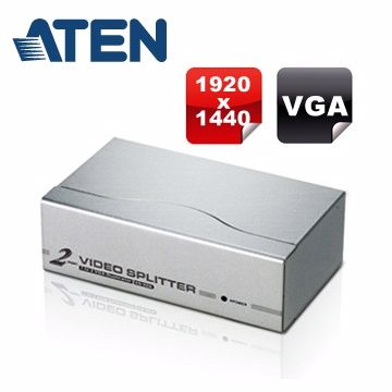 ATEN 宏正 2埠 VGA 螢幕分配器 (VS92A)