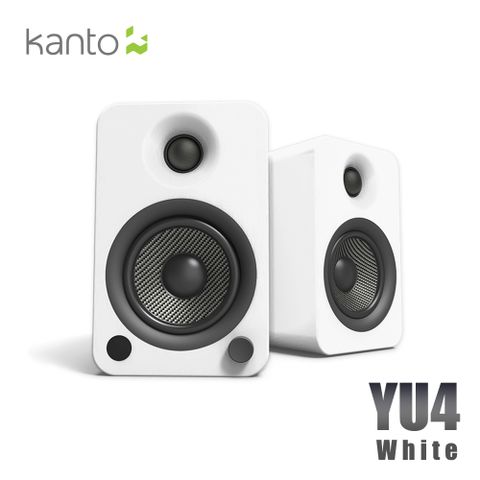 Kanto YU4 藍牙立體聲書架喇叭-白色款