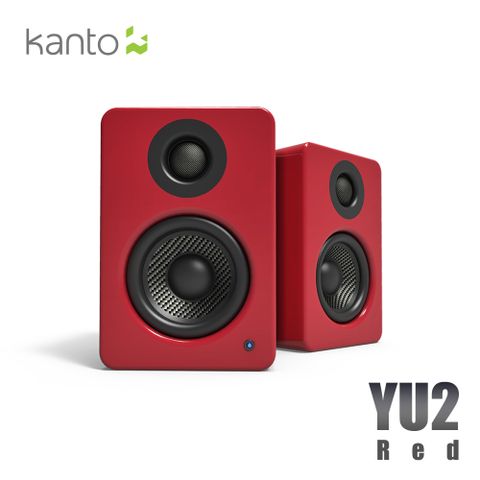 HowHear代理加拿大品牌Kanto YU2 立體聲書架喇叭-紅色款