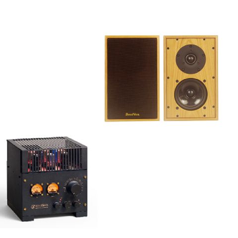 【BestVox本色】 M5 書架式喇叭+Spotless A1前管後晶 綜合擴大機