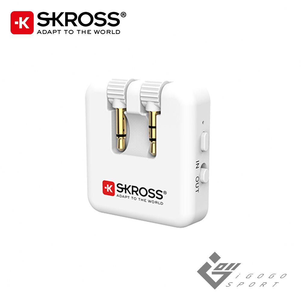Skross 飛機用無線藍牙音訊接收發射器(瑞士品牌 旅行 配件  紅點設計獎 傳輸TX RX 3.5mm 二合一)  
