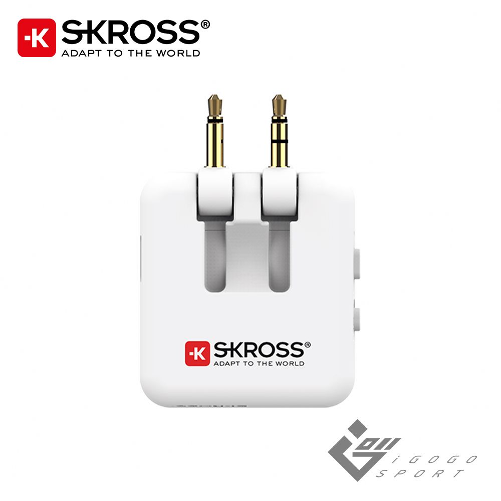 Skross 飛機用無線藍牙音訊接收發射器(瑞士品牌 旅行 配件  紅點設計獎 傳輸 TX RX  3.5mm 二合一)  