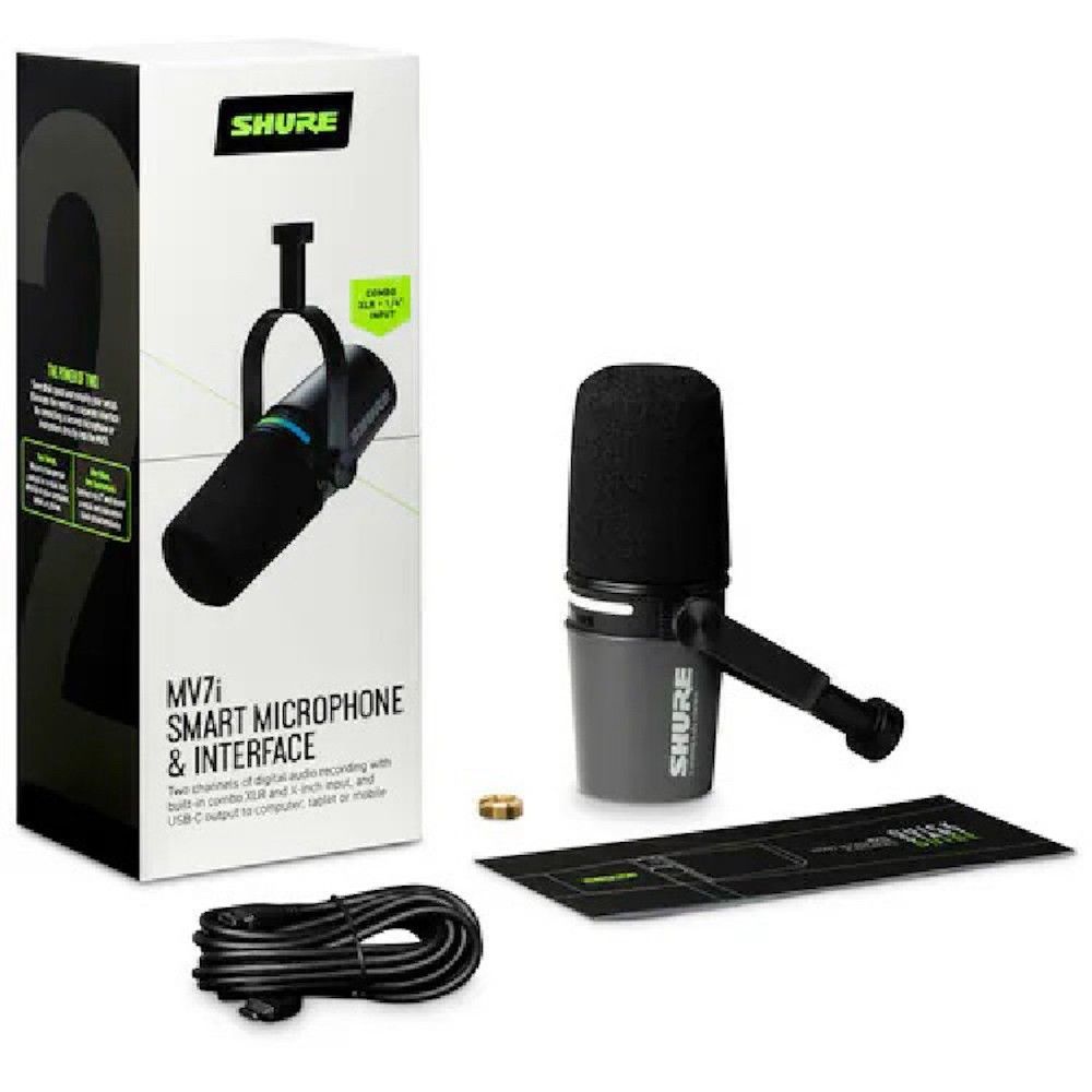SHURE MV7i 智慧麥克風 內建錄音介面