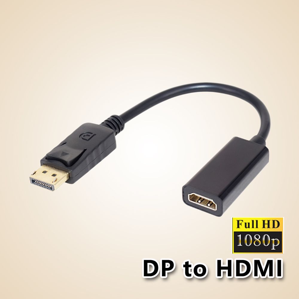  【宅配免運】DisplayPort(公)轉 HDMI(母)轉接線-15公分