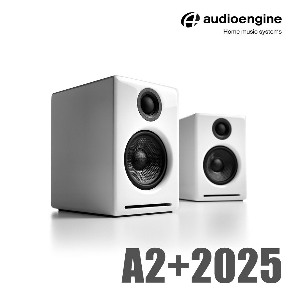 Audioengine A2+ 2025升級版 主動式立體聲藍牙書架喇叭-白