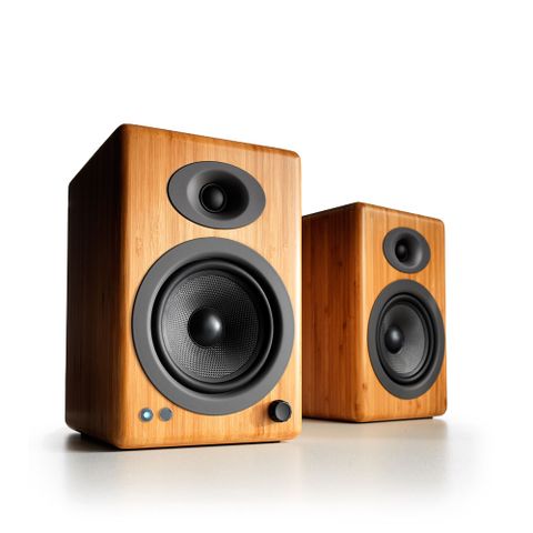 Audioengine A5+ 主動式立體聲藍牙書架喇叭-竹紋款